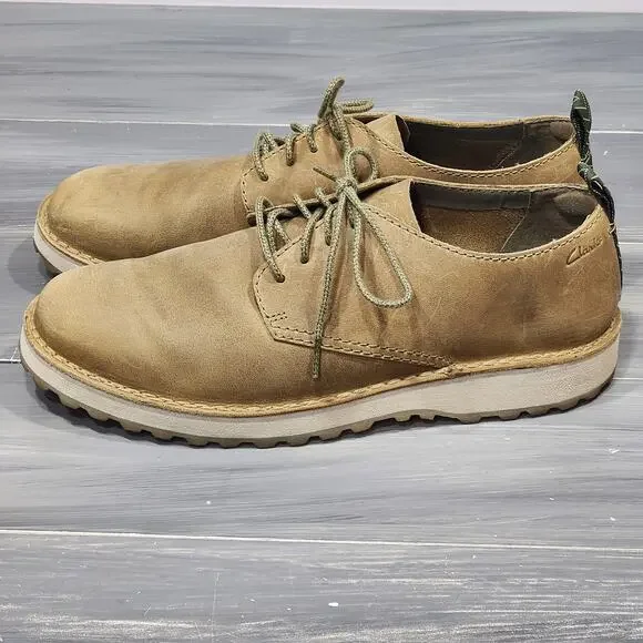 Clarks Men's Solsbury Shoes Comfort Lace Up Dark Sand Leather 26178984 SZ‎ 13 M - Picture 6 of 9